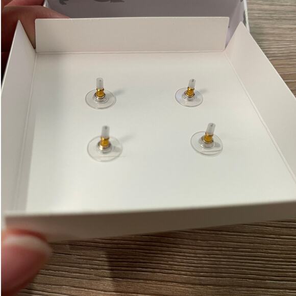 Disney BaubleBar Stitch Angel Devil Set Earrings 2 pairs NEW Gold-Tone Jewelry - Picture 4 of 7